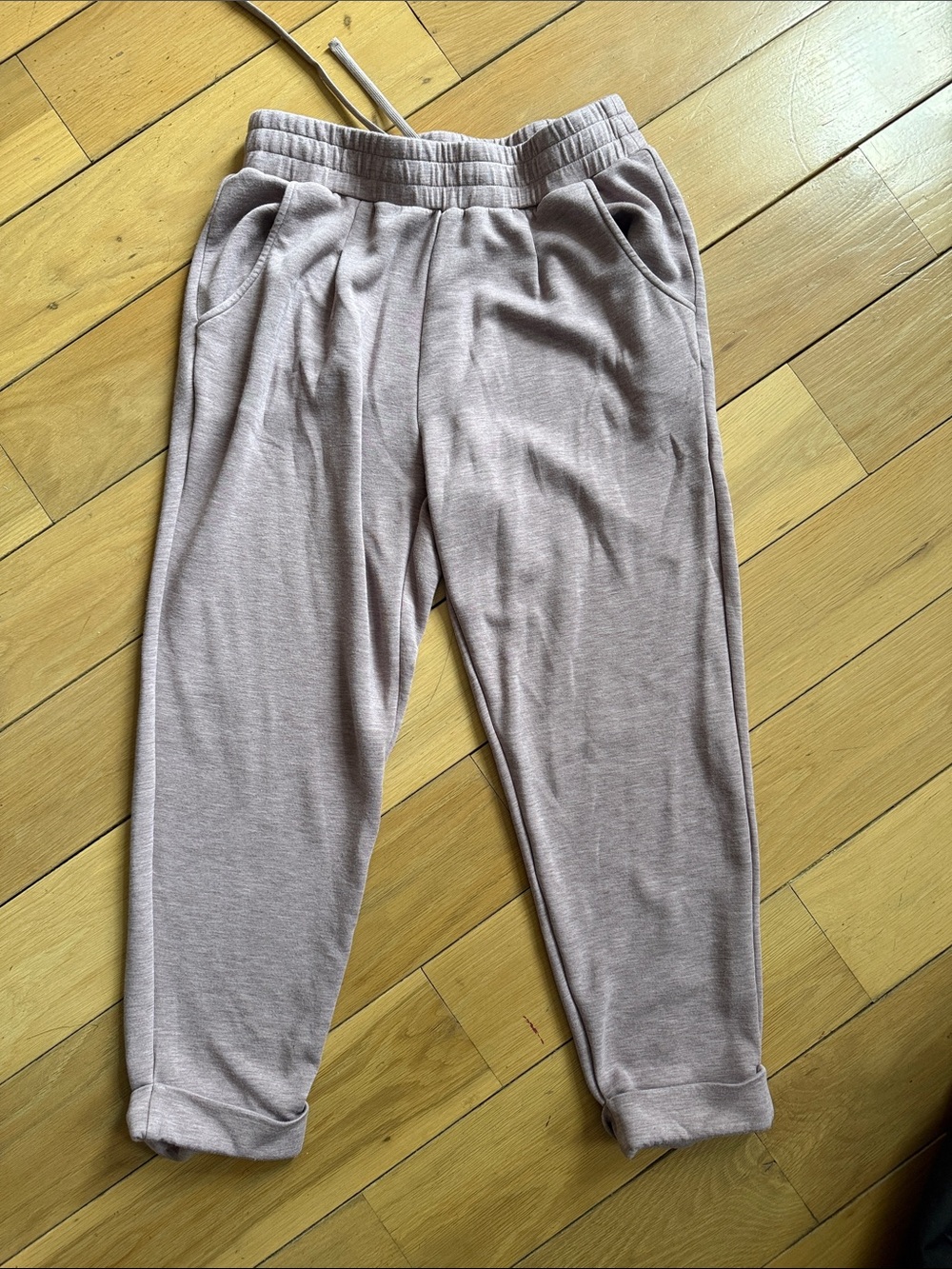 Varley DoubleSoft Drawstring Joggers in Dusty Mauve